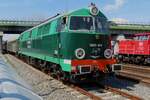 KSK Wroclaw's  SU45-079 hauls an extra train to Stefanowo out of Wolsztyn on a very sunny 4 May 2024.