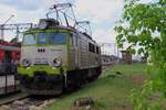 On 3 May 2024 CapTrain Polska EU07-458 stands a bit tucked away at Rzepin.
