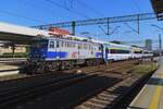EU07A-001 calls at Poznan Glowny with a Wroclaw bound IC service on 4 May 2024. Class EU07A is a 160 km/h modification of standard Class EP/EU07.