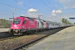 PKP Advertiser 370 002 quits Warszawa-Wschodnia on 1 May 2016.