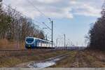 17.03.2023 | Brzozowica - EN57AL-3009 going from Terespol to Dęblin.