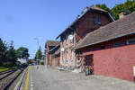 The railwaystation in Łeba in Poland was built the period of time that the prussian province of Pomerania was a part of Germany.