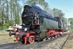 OKz 32-2 stands in Wolsztyn before taking her part in the annual loco parade on 30 April 2016.