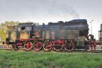The return of Pt47-65 was a nice reason to crash a little party at the famous steam loco shed at Wolsztyn on the evenning of 29 April 2016, one day before ther annual steam loco parade. The participants, like OKz 32-2 seen here, were preparing theirselves for thew parade. 