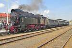 OKz 32-2 stands at Wolsztyn with one of a bunch of extra trains on 30 April 2016.