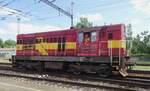 ZSSK 742 244 shunts at Bratislava-Vychod on 25 June 2022.