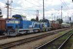 ZSSK 736 011 shunts at Vrutky on 30 May 2015.