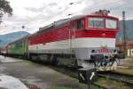 ZSR 754 033 stands in Vrutky on 30 May 2015.