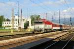ZSSK 754 072 enters Vrutky on 14 May 2018. 