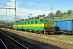 ZSSK Cargo 131 006 stands with a coal train on 13 September 2018 in Cadça, where she will be assisted by a banker for the ride to Zilina and furhter.