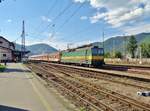 On 14 May 2018 ZSSK 162 006 leaves Vrutky with a regional train for Poprad-Tatry.