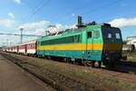 Retro liveried 163 109 calls at Kosice on 23 June 2022.