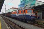 Bulk Transshipment Slovakia 183 015 hauls an empty coal train through Bohum�n on a grey 24 August 2021.