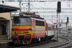 On a rainy 19 September 2017 ZSSK 240 080 performs shunting duties at Bratislava hl.st.