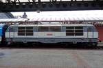 Restored back to original condition: ES 499-1001 (ex 350 001) stands on 24 September 2017 at Praha hl.n.