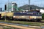 ZSSK Cargo 363 093 hauls a mixed freight through Zilina on 25 August 2021.