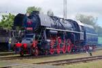 Big Albatross 498 104 stands in Bratislava-Vychod during the RENDEZ 2022 train festival on 25 June 2022.