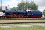 Big Albatross 498 104 stands in Bratislava-Vychod during the RENDEZ 2022 train festival on 25 June 2022.