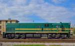 Diesel locomotive 644-016 stands at the Pragersko yard, awaiting new order to Hodo. /5.10.2012 