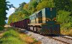 Diesel loc 644-025 is hauling freight train through Maribor-Studenci on the way to Tezno yard.