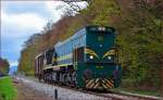 Diesel loc 664-120 pull freight train through Maribor-Studenci on the way to Tezno yard.