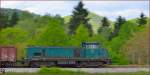 Diesel loc 642-185 pull freight train through Limbuš on the way to Tezno yard.