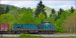 Diesel loc 642-185 pull freight train through Limbuš on the way to Tezno yard. /16.4.2014