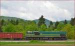 Diesel loc 664-112 pull freight train through Limbuš on the way to Tezno yard. /28.4.2014