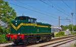 Diesel loc 643-010 is running through Maribor-Tabor on the way to Tezno yard.