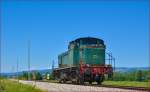 Diesel loc 642-179 is running through Šikole on the way to Pragersko. /20.5.2014