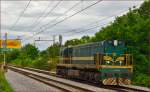Diesel loc 644-005 run through Maribor-Tabor on the way to Studenci station.