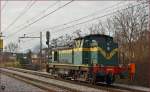 
Diesel loc 643-014 run through Maribor-Tabor on the way to Tezno yard. /19.1.2015
