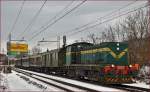 Diesel loc 643-042 pull train through Maribor-Tabor on the way to Maribor station.