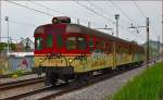 Multiple units 814-021 are running through Maribor-Tabor on the way to Hodoš.