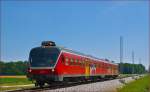 Multiple units 814-107 are running through Cirkovce-Polje on the way to Maribor. /10.6.2014