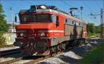 Electric loc 363-019 run through Maribor-Tabor on the way to Tezno yard.