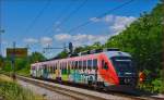 Multiple units 312-131 run through Maribor-Tabor on the way to Maribor station. /6.6.2014