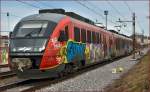 Multiple units 312-122 run through Maribor-Tabor on the way to Dobova.