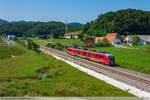 09.08.2019 | Spodnja Brežnica - Desiro (312-107) left Poljčane station, going to Maribor.