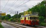 Maintenance unit 911-308 run through Maribor-Tabor on the way to Maribor station.