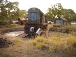 This is to show  that how I became a stunt man by pushing a 110 ton locomotive.


WDM (Varanasi class) M8 diesel electric locomotive 848 on the turntable at Anuradhapura station on Jun 2012, I was helping the turn table operator by giving a small push.  

