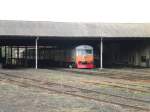 Class S6 736 is parked at Anuradhapura   Running shed,  all diesel multiple units in SLR are classified as S Class.