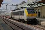 On 19 August 2023 CFL 3005 is about to push an IC service to Arlon out of Luxembourg Gare.