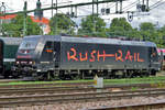 Sleepy -Rush Rail 185 415- oozes at Gävle on 12 September 2015.