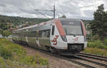 The regional trains SJ Regina X14 9025 leaving Rättvik in Dalarna in direction of Leksand.