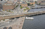 SJ X 2006 between Norra Järnvägsbron and the Centralstation (main station) in Stockholm.