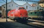 The SBB Am 4/4 18467  (e DB V 200) in Lausanne.
17.03.1993
(scanned analog photo)