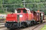 SBB 841 029 with one wagon waits at Erstfeld on 25 May 2007.