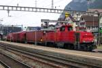 SBB 841 027 rests at Erstfeld on 4 June 2014.