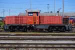 Side view on SBB 841 027 parked at Brugg AG on 23 May 2026.
